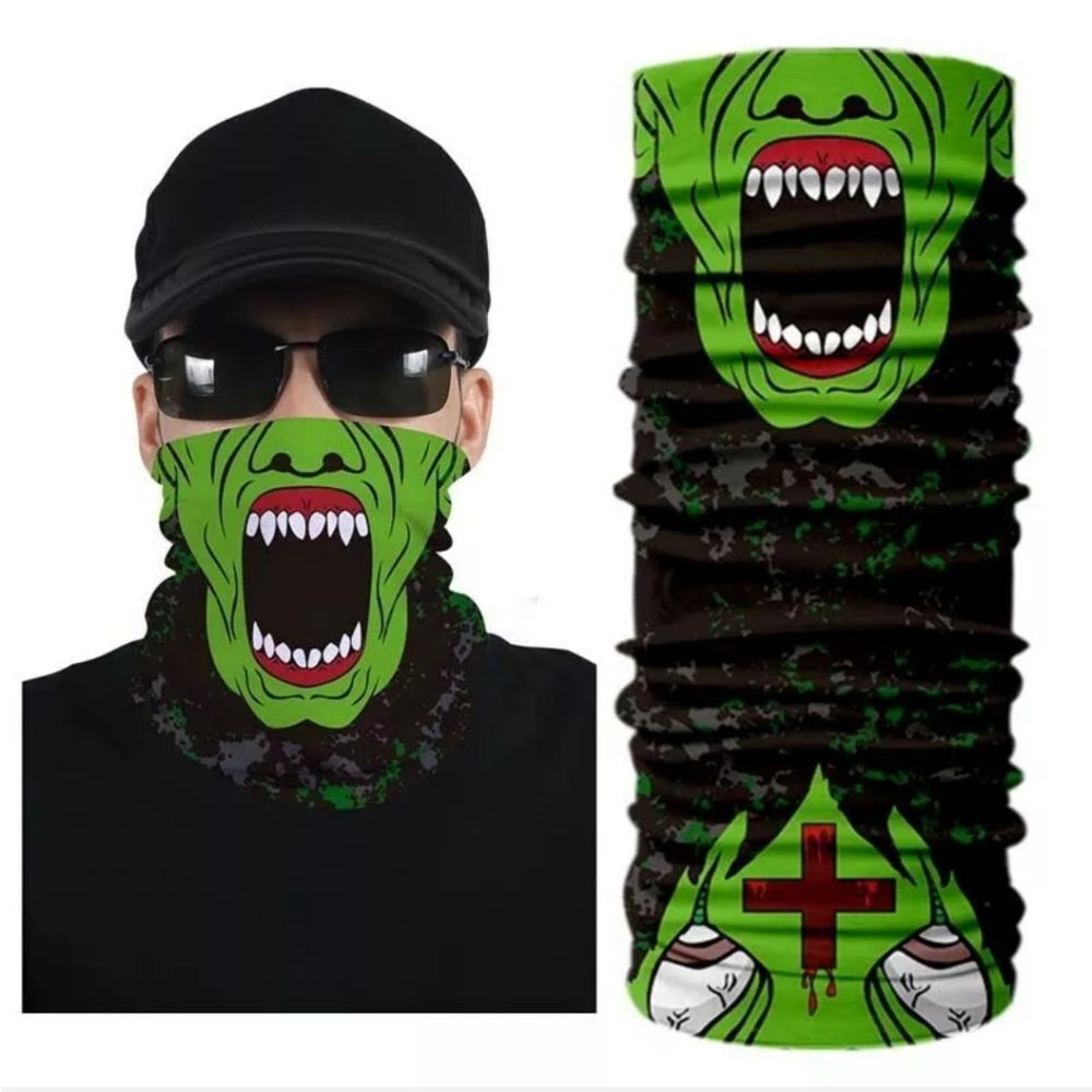 Bandana Neck Gaiter Skull Face Mask Bandanas Tube Breathable Rave Face Scarf US